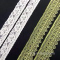 Tissu de bordure de bordure de broderie de guipure en nylon à tricoter